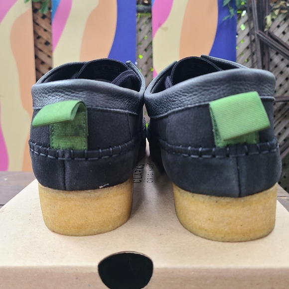 Clarks Weaver Weft black suede shoes US M 12 - Picture 4 of 7